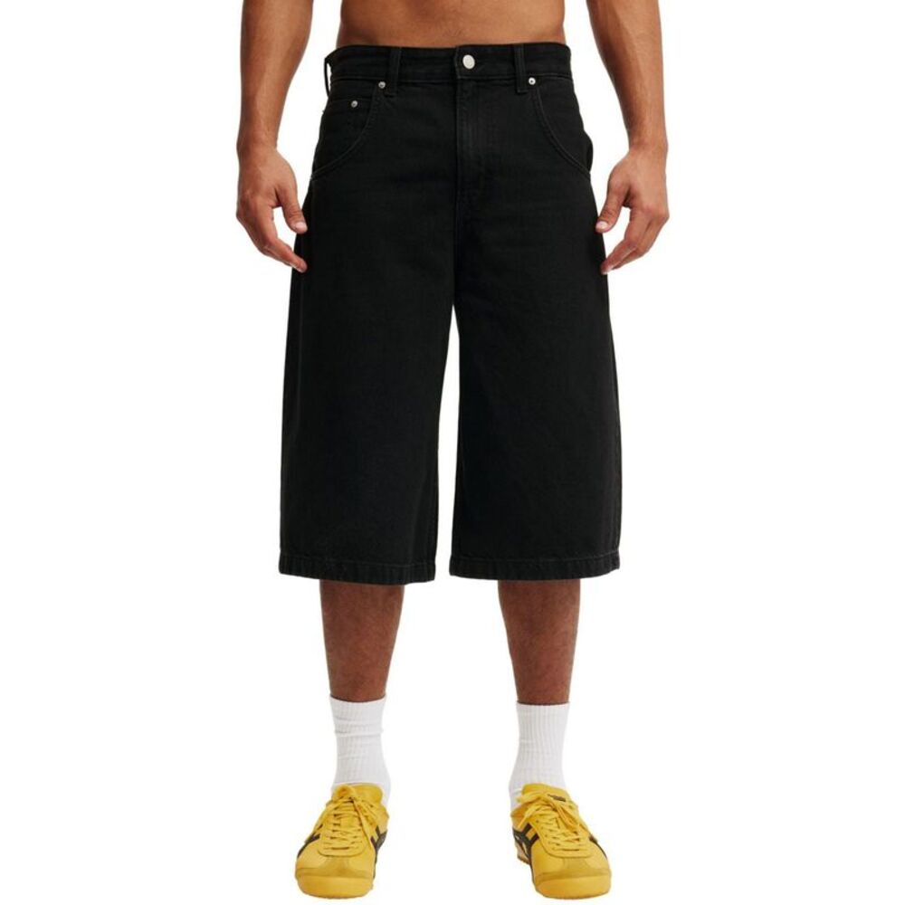 Cotton On Mens Super Wide Jort Casual Denim Shorts, NWT